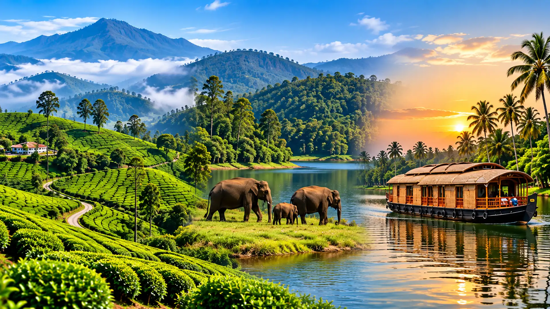 Munnar Thekkady Alappuzha Kerala tour trip